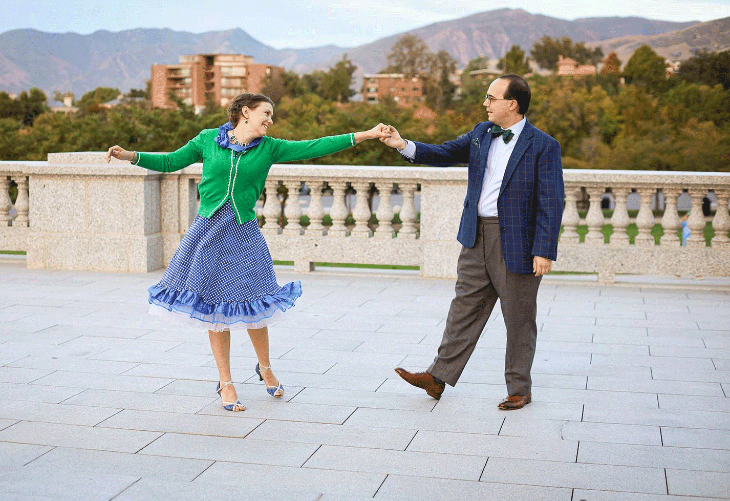 David and Jen dancing